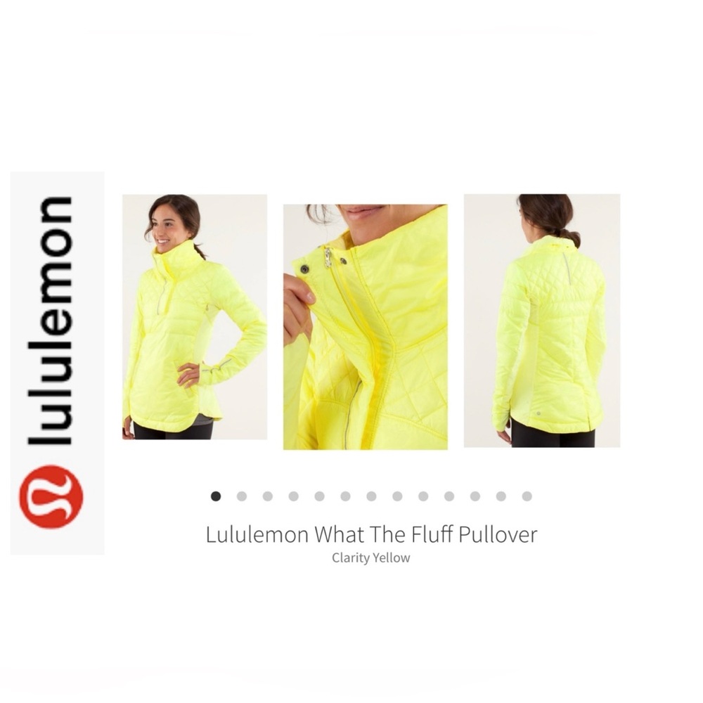 Lululemon What The Fluff Pullover. Bright Yellow. Sz 12